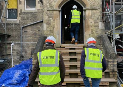 Members of the St Edmund Hall Governing Body on a tour of Norham St Edmund