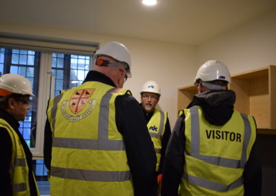 Members of the St Edmund Hall Governing Body on a tour of Norham St Edmund