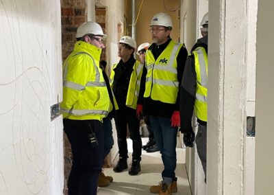Members of the St Edmund Hall Governing Body on a tour of Norham St Edmund